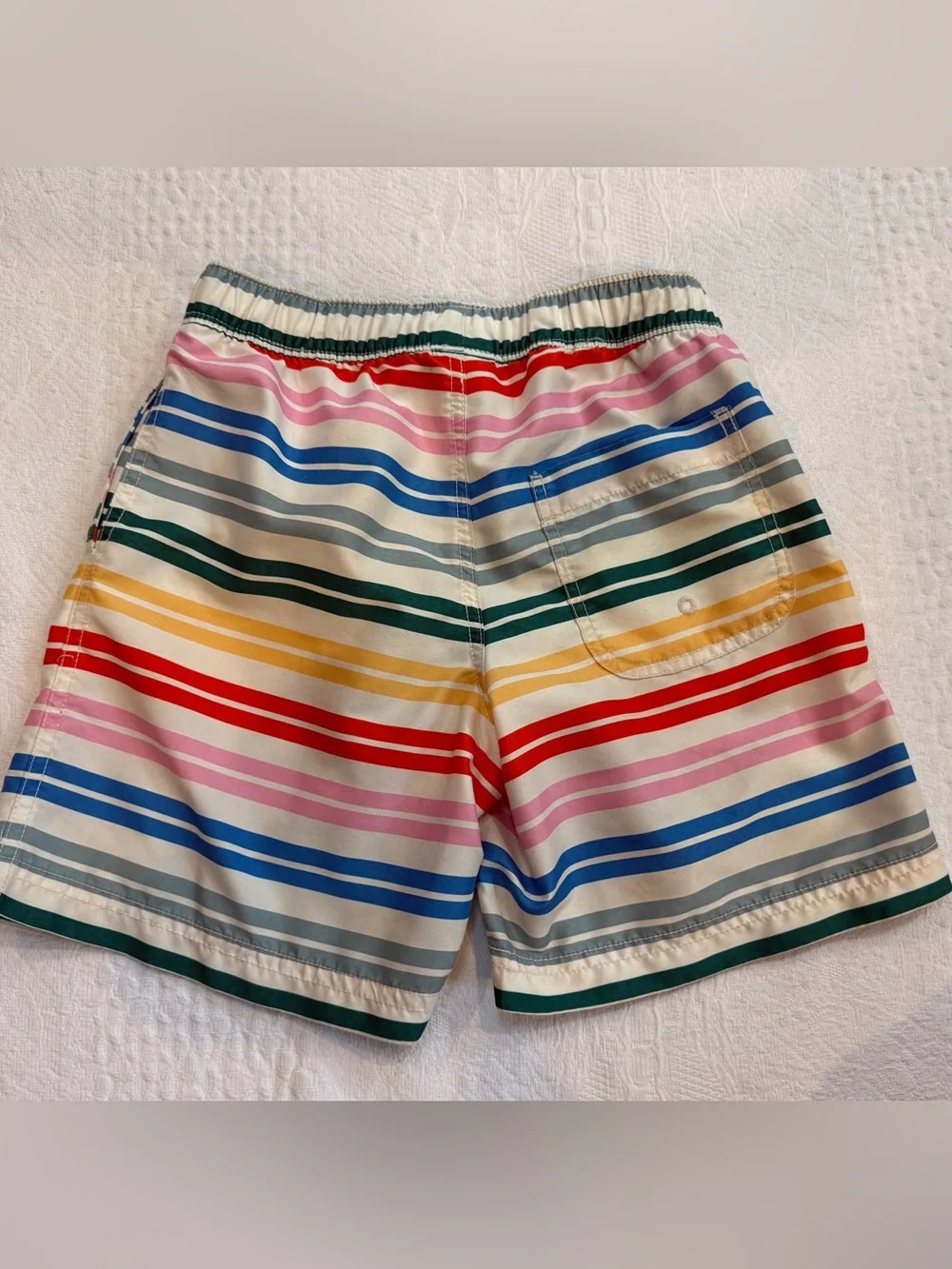 Hanna Andersson Striped Swimsuit Boys Size 130 US 8